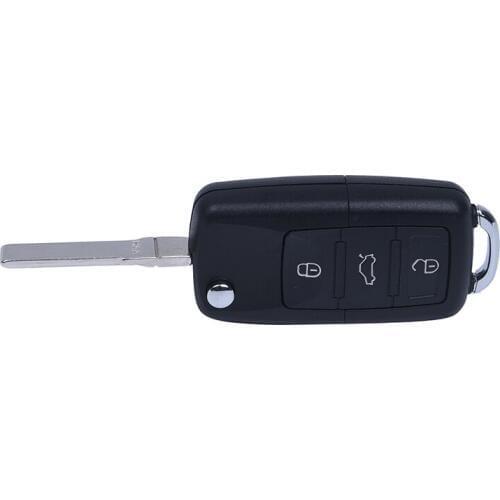 3 foldable shell buttons for key remote control Volkswagen VW BEETLE BORA GOLF PASSAT SKODA flip FOB box