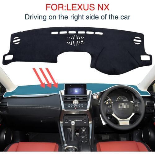 Dash Mat for LEXUS NX300H NX200T NX200 Accessories Anti-Slip Dashmat Dashboard Pad Dashcover Black Carpet Car Dashboard Carpet