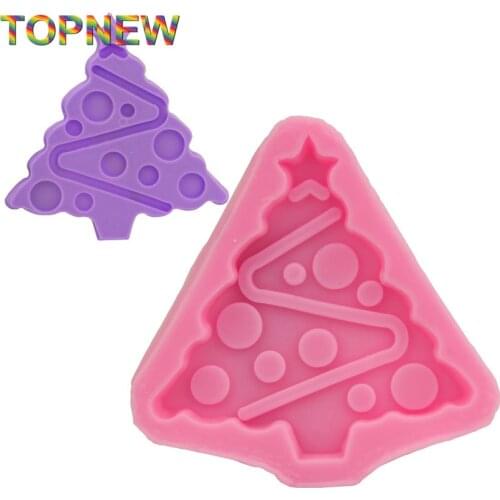 Beautiful Christmas Tree Modeling Chocolate Candy Jelly Mold Baking Tools Fondant Cake Silicone Mould 1875