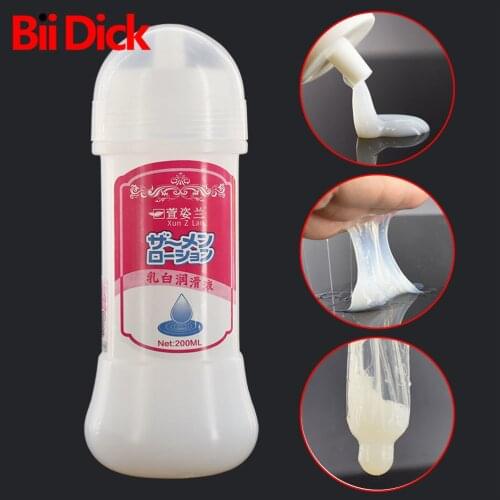 200ML Simulate Semen Lubricant for Sex Lube Products Water Base Personal Massage Oil Sexual Anal Lubricant Adult Sex Products