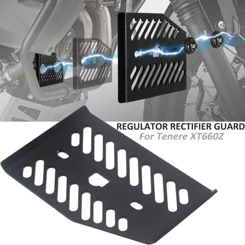 Motorcycle Regulator Rectifier Guard Protector Cover Protecting Mask Board Baffle For Yamaha Tenere XT660Z XTZ 660 All years