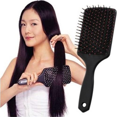 New Fashion Confortable Professional Healthy Paddle Cushion Hair Loss Massage Brush Hairbrush Comb Scalp Care Styling Tools