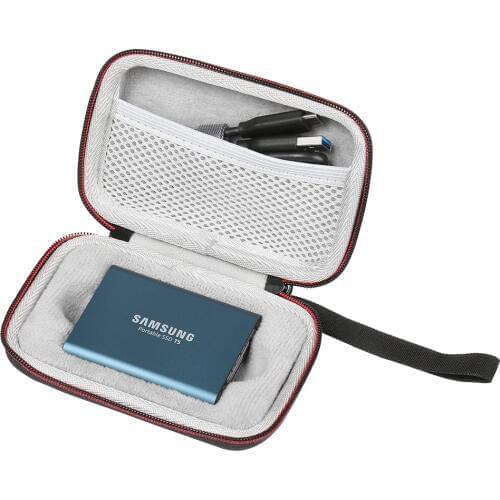 New EVA Hard Carrying Case for Samsung T1 T3 T5 Portable 250GB 500GB 1TB 2TB SSD USB 3.1 External Solid State Drives Storage Bag