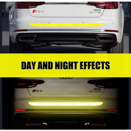 5pcs/set Car Reflectante Reflector Sticker Car Body Trunk Exterior Auto Accessories Reflective Tape Reflex Exterior Warning