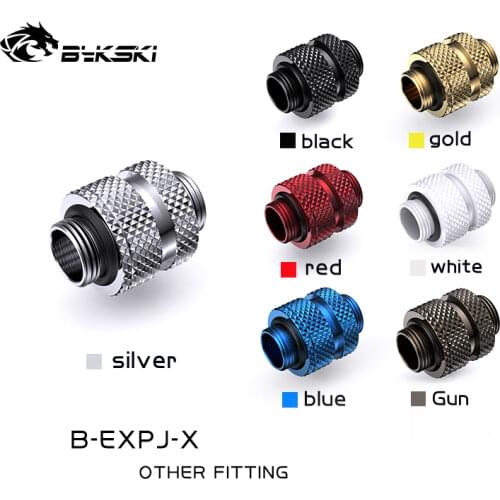 BYKSKI G1/4" Male to Male Rotary Connectors use for GPU card Extender Expand Contract (16-22mm) use for Cross Fire connect SLI