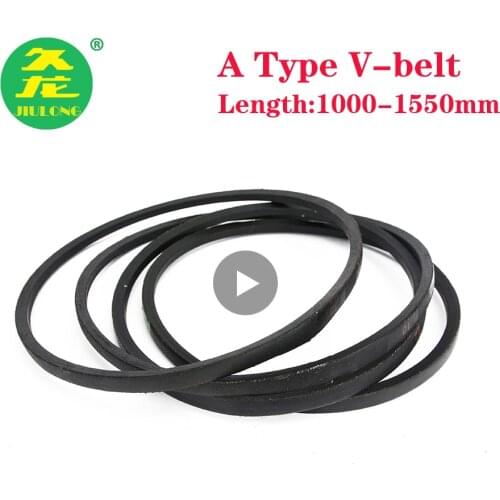 JIULONG V-Belt Type A Machine Transmission belt A1000/1100/1150/1200/1250/1300/1400/1450/1500/1550 Black rubber drive belts