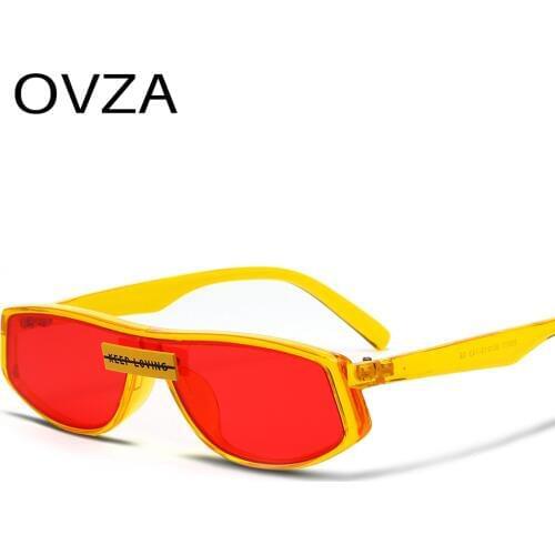 OVZA Vintage Punk Sunglasses for Women 2019 Brand Designer Sunglasses Men Retro UV400 Luxury Gothic Glasses High Quality S0066