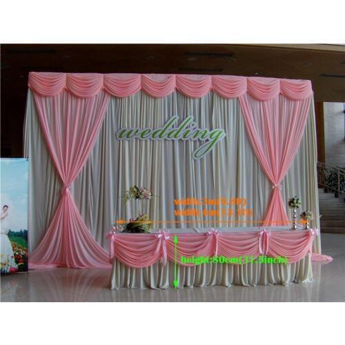 Wedding table cloth supply ice silk table skirt wedding banquet outdoor table cloth Luxurious wedding cloth decoration