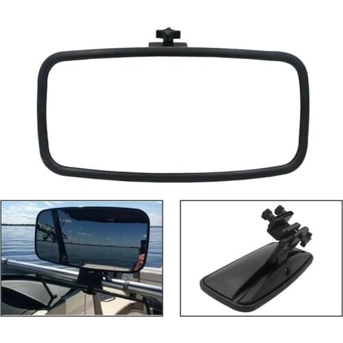 Universal Marine Rear View Mirror, for Ski Boats Pontoon Boat Watersport Watercraft Surfing Mirror Panoramic Mirror