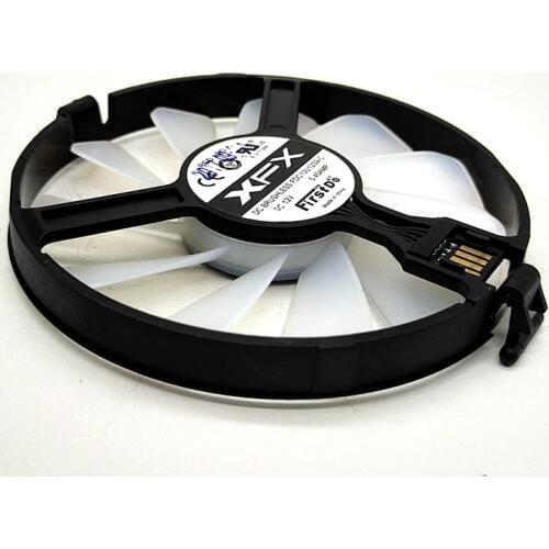 FDC10U12S9-C For XFX RX470 480 570 580 Black Wolf Evolution Version of the Graphics Card Fan Snap Contact Luminescence