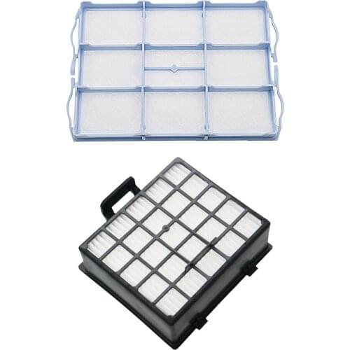 2Pcs vacuum cleaner parts (1pcs Motor Filter + 1pcs HEPA Filter) for Bosch BSGL VSZ BSD BSA series