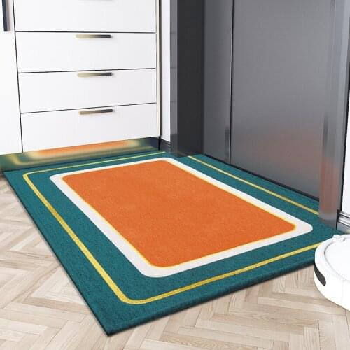 Jacquard Geometric Pattern Home Hallway Doormat Kitchen Bathroom Sofa Area Mat Large Size Living Room Bedroom Floor Carpets