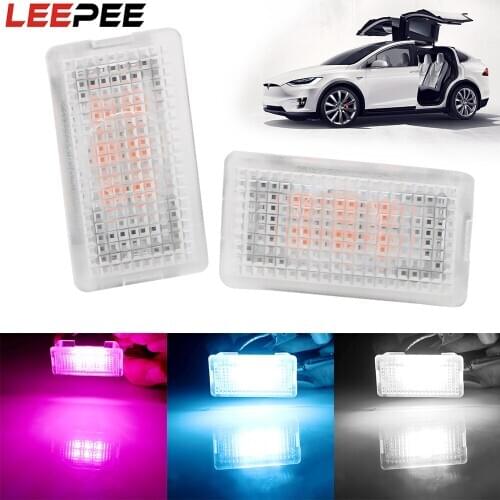 1 pair Replacement Indoor Trunk Light Car Door Atmosphere Light For Tesla Model 3 Model S Model X Car Interior Reading Light