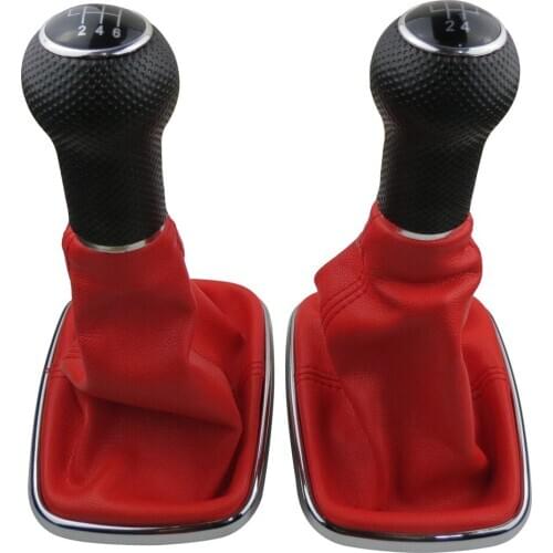 12mm 5 / 6 Speed Car Gear Shift Knob Lever Shifter Gaitor Boot For Volkswagen VW 1999-2004 Golf 4 IV MK4 GTI R32 Bora Jetta MT