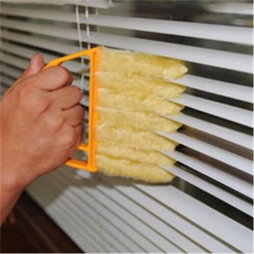 2021 Vertical Window Blinds Brush Cleaner Mini 7 Shape Hand Held Brush Pinceis Novelty Convenient Households Supplies