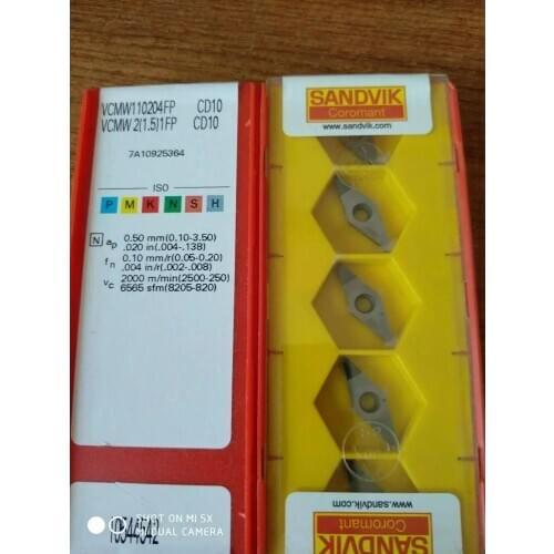 5PCS CARBIDE INSERT VCMW110204FP CD10