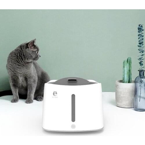 USB Pet Cats Dogs Mute Automatic Water Dispenser Drinker Auto Sensor Feeder Machine Supplies 1.5L Water Fountain