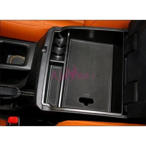 Car Organizer Interior Armrest Glove Storage Box Console Container Tray Case 2016 2017 2018 For Toyota Fortuner Accessories