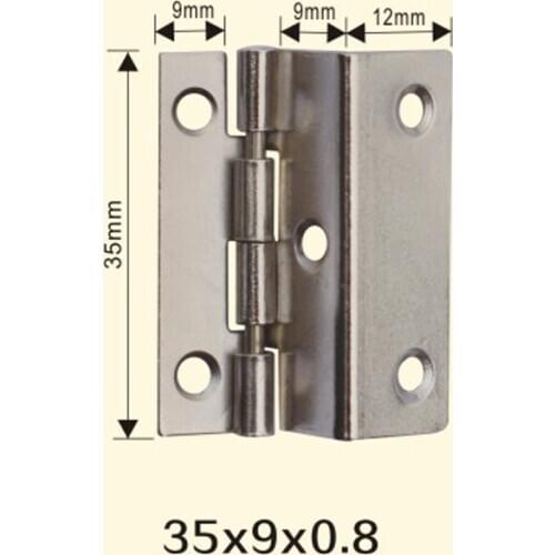 Freeshipping 35*9*0.8mm Iron Metal Hinge Sewing Machine Folding Table Furniture Flip Tray Hinges Big Door Hinges