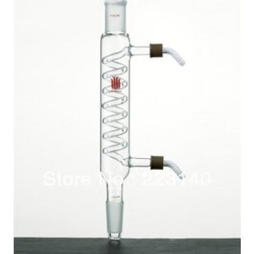 C521100,Condenser, Coiled, Removable hose connections, Jacket Length:100mm, Joints:14/20, O.D. hose connection:8mm