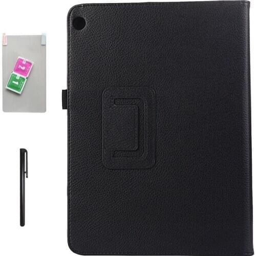 Case for Huawei MediaPad M3 Lite 10 BAH-W09 BAH-AL00 Slim Folding Stand Cover for Huawei M3 Lite 10.1 inch Tablet Funda+Film+Pen