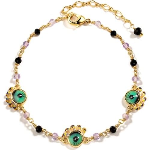 European and American fashion trend Big Eye Spider Bracelet Enamel Student Sen Bangle Girl Personality Girlfriend Gift Bracelet