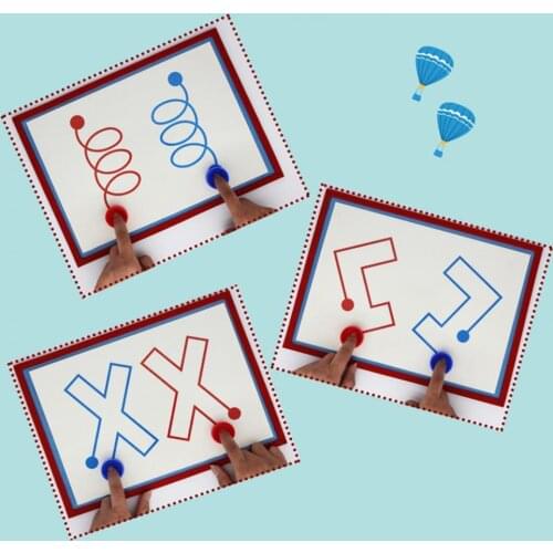 Drawing Toys Pen Track Thinking Training Kit Childrens Left Right Brain Development Tool Toy Developing intelligence Hobbies