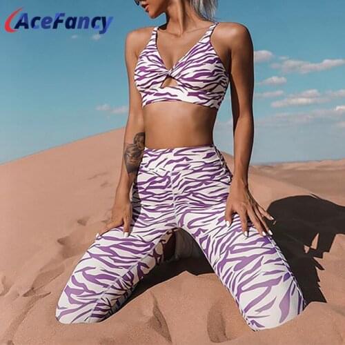 Acefancy Yoga Sets Women Gym Clothes TZ4246 Vital Yoga Top High Waist Leggings Women Fitness Suit Woman Fitness Sets Gym Set