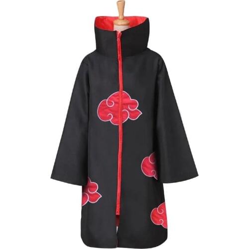 Cosplay Costume Pain Cloak Halloween Suit Adult Unisex Anime Cool Outfit Zipper Black Coat