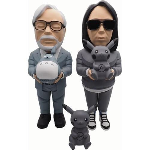 MandKaws Fashion Resin Doll Model Decorations Owner Doll Miyazaki Hayao Garage Kits Collecting Gifts