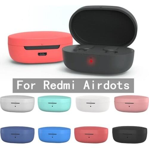 Soft Silicone Cover Portable Anti-shock Protective Cover Case For Xiaomi Redmi Airdots TWS Bluetooth Earphone Accessories