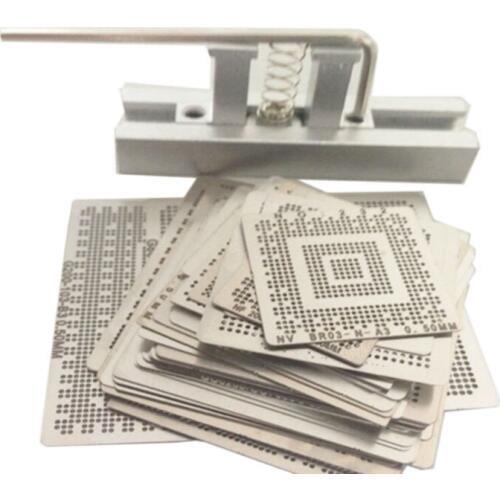 139 Pcs /Set BGA Reballing Stencil Template Kit for Laptop Rework Solder Repair Tools