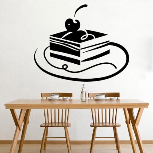 Delicious Cake wall sticker Wall Art Decal home decoration for Restaurant Living room detachable Vinyl wall Decor