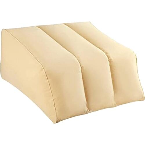 Portable Inflatable Hip Leg Relief Wedge Knee Rest Pillow Lightweight Foot Bed Cushion Support Gently