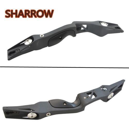 17" Archery Recurve Bow Riser Aluminum Alloy ILF Bow Handle Grip Bow Riser Right Hand Bow Handle Hunting Shooting Accessories