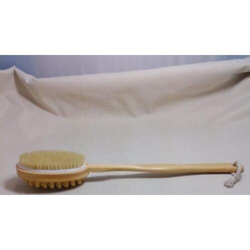 Long handle rubbing bath brush multi-functional anti-skid massage bristle double-sided bath brush