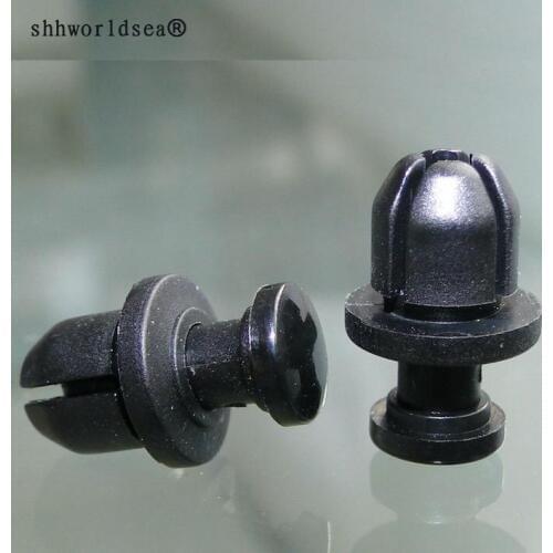 Shhworldsea car plastic fasteners Push-Type Retainer nylon black