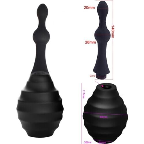 Silicone Portable Bidet Anus Cleaning Limpiador Anal Cleaner Clistere Anaal Douche Enema Shower Watering Grifo Bidet Spray