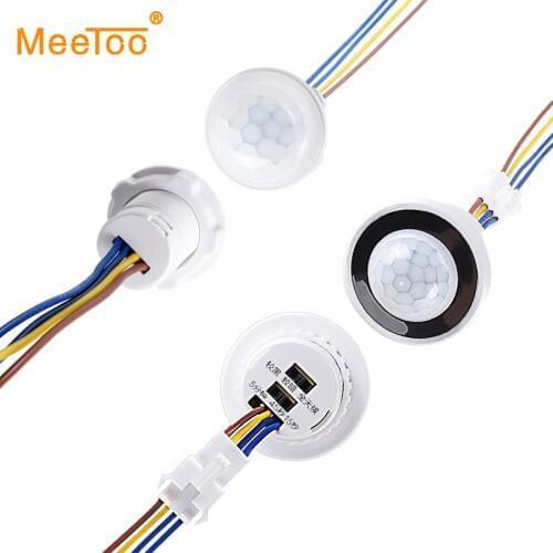 LED PIR Motion Sensor Night Light Switch Time Delay Adjustable Infrared Induction Detector For LED Bulb Ceiling Fluorescent Lamp
