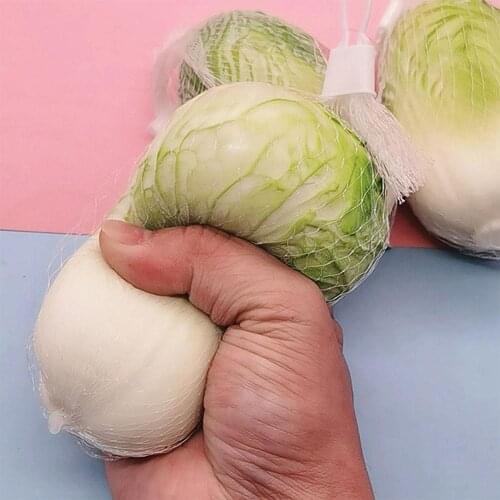 Unzip Simulation Cabbage Press Decompression Toy Rubber Anti Stress Hand Squeeze Fidget Toys Party Gift For Adult Kids Relieve