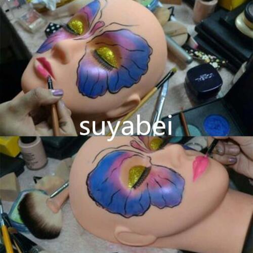 High grade Soft PVC Training Mannequin Flat Head Practice Make Up Eyelash Eye Lashes Extensions Mannequin head