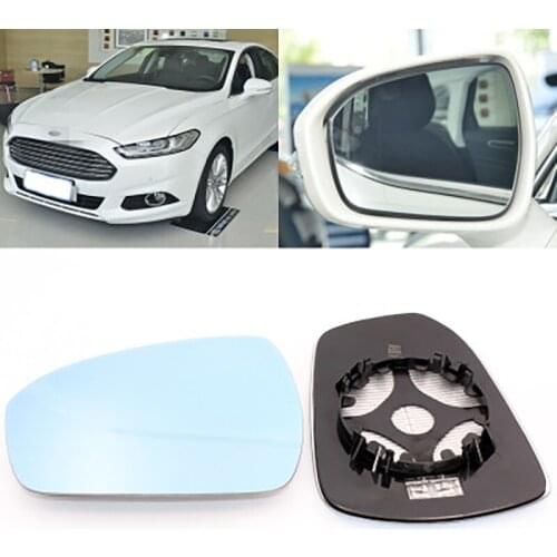 Large Vision Car Blue Rearview Mirror Glare Proof LED Lamp Heated Turn Single for Ford Mondeo 2010-2020