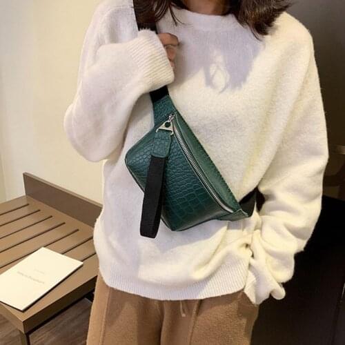 Women bag crocodile multicolor messenger chest bag clutch female Pu leather handbag cross body bag Fashion high quality S2155