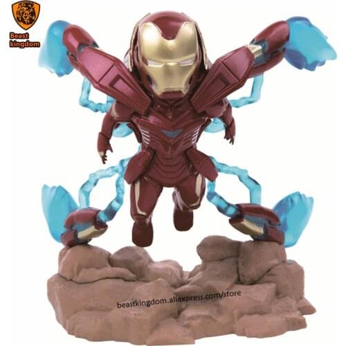 Beast kingdom Marvel Iron-man mark 50 mini egg Attack Series garage Garage Kits Model Kits Collecting gift toys