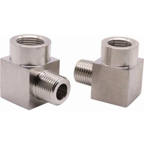 1/8" 1/4" 3/8" 1/2" 3/4" BSPP Female To BSPT Male Elbow 90 Deg 304 Stainless Steel Pipe Fitting Adapter Connector 357 PSI