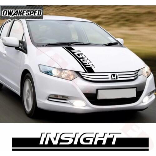 1PCS Car Cover Engine Bonnet Stripes Decor Stickers For-Honda Insight Auto Body Vinyl Decals Car Hood Accessories Stickers