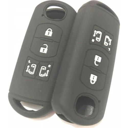 100pcs Silicone Key Silicon FOB Protect Holder For Mazda 2 3 4 5 6 8 CX4 CX5 CX-7 CX-9 MPV CX8 Sliding Doors 4 Button Shell