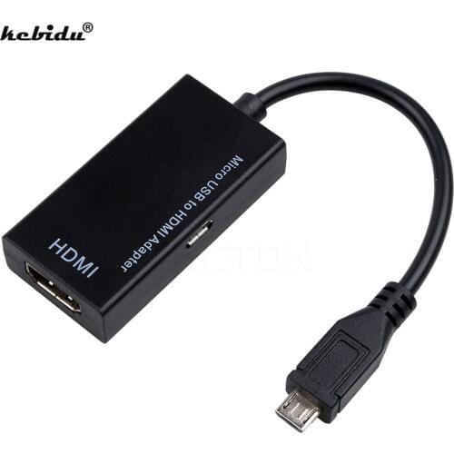 1080P Mirco USB to HDMI-compatible Cable HDTV Adapter for Samsung for SONY Xperia Z1 Z2 Z3 for HTC ONE M7 M8 Desire For LG G2 G3