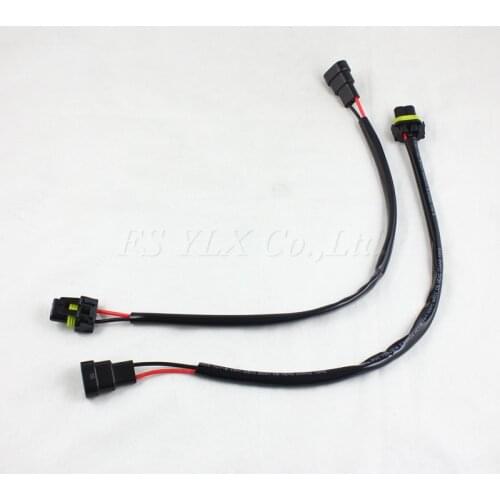 FSYLX 2Pcs 9006 HB4 Wire Harness HID Xenon Power Cable Connector Ballast Socket HID Wiring Adapter Conversion Kit
