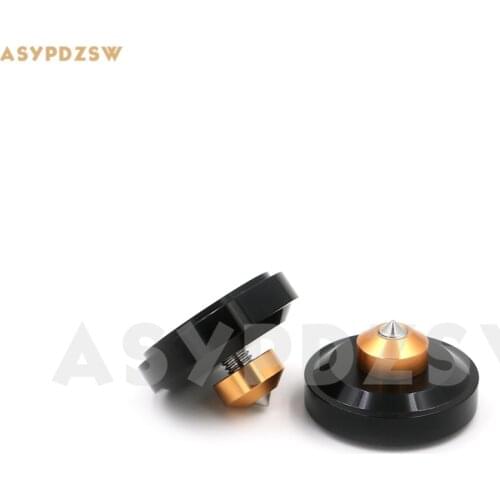 4PCS 44*26 Aluminum Black Power amplifier feet/Speaker shock pad/damping spikes/spike